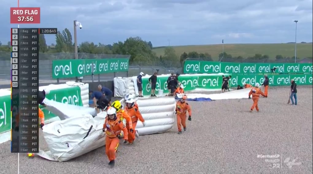 LIVE : Drapeau rouge pendant la séance MotoGP au Sachsenring