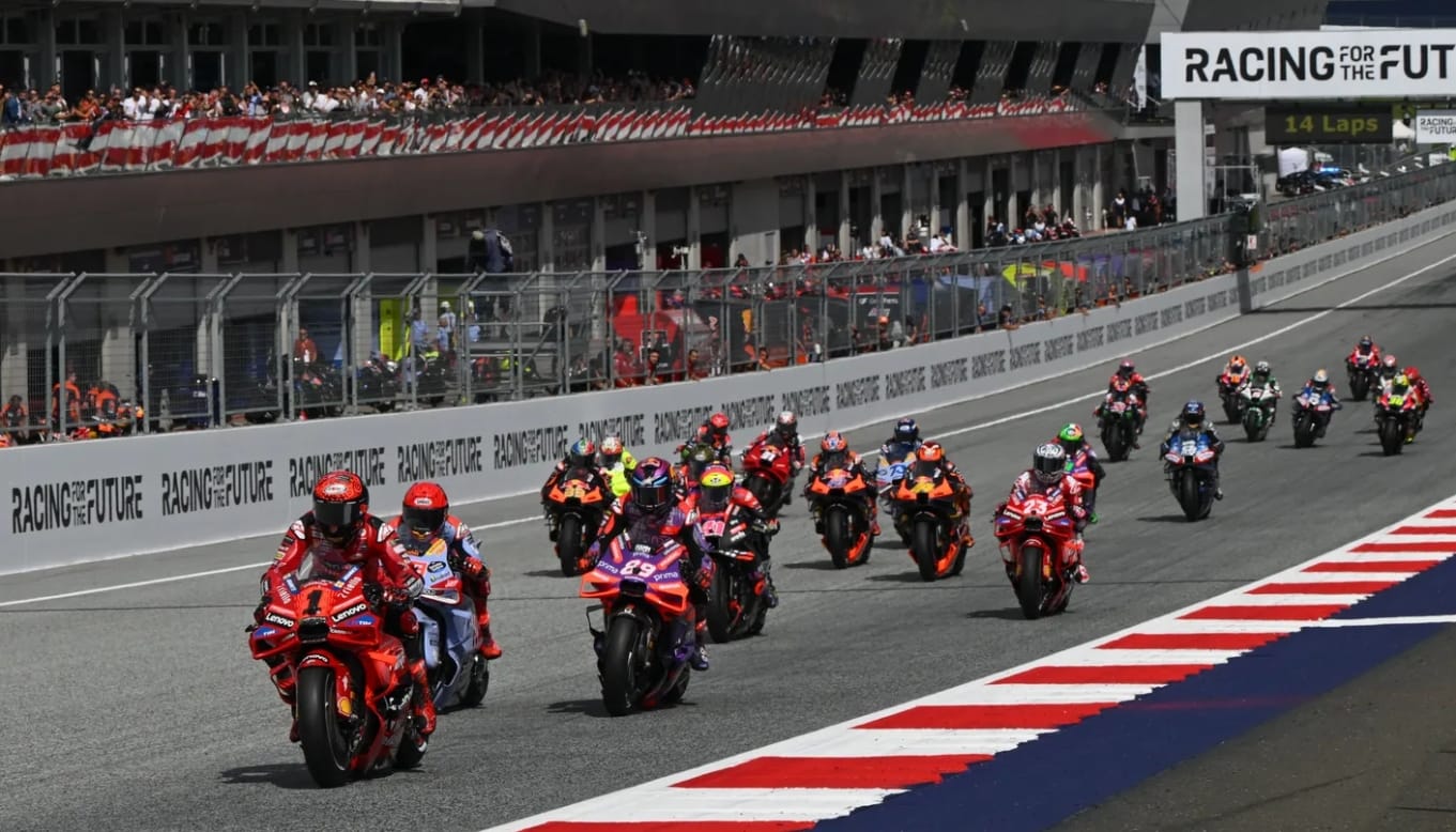 Classement du championnat MotoGP après l'Autriche