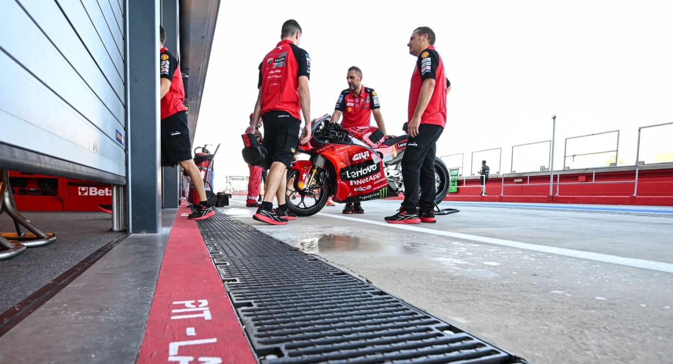 Test Misano : Bagnaia au sommet, pièces à tester dans les garages