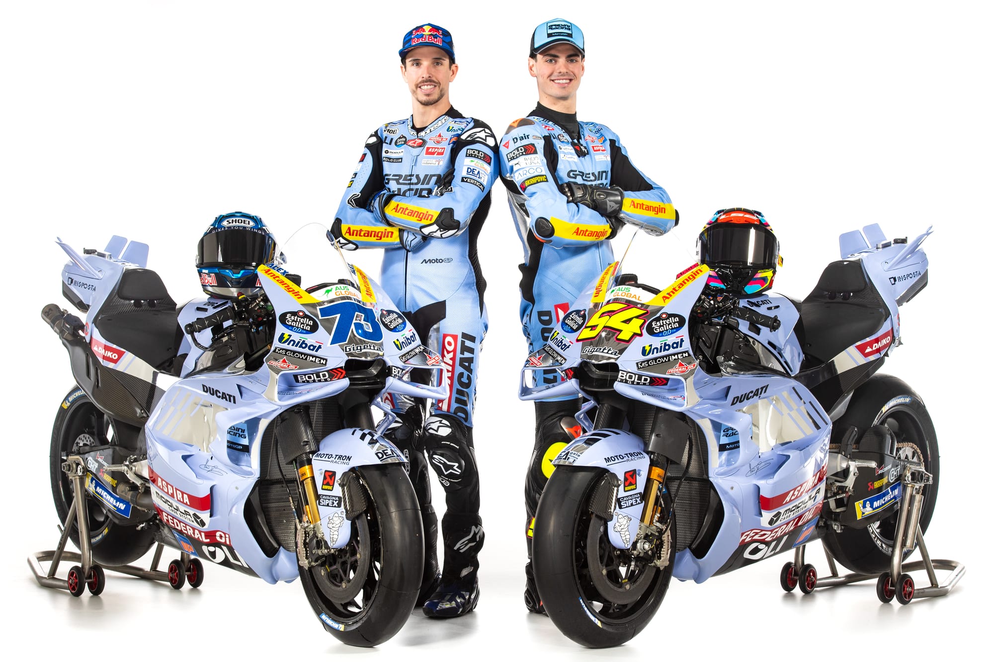 Les couleurs de l’équipe Gresini pour 2025